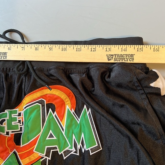 Space Jam Just Don Basketball Shorts Black W/ Stars & Zipper Pockets Mens XL - Picture 8 of 10